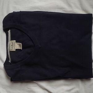 L.L. Bean Men's Cotton Cashmere V-Neck Sweater